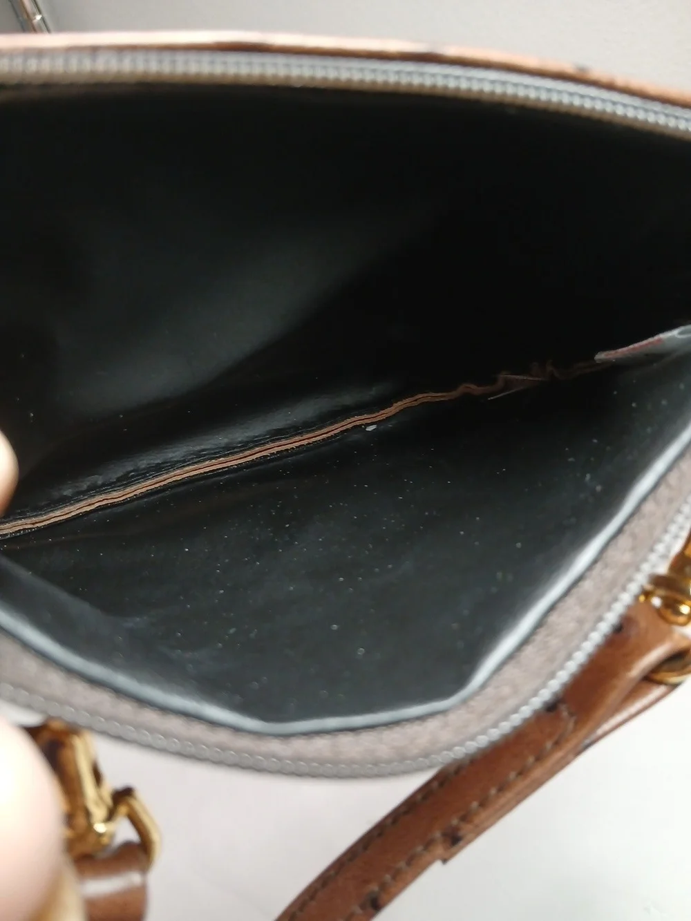 Bottega Fiorentina Petite Crossbody Handbag Clutch Brown Leather NWOT 6.5